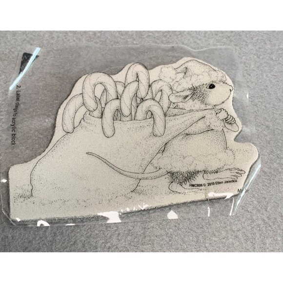 House-Mouse Designs Rubber Stamp Mudpie & Candy Canes Ellen Jareckie 2009 - Picture 1 of 4